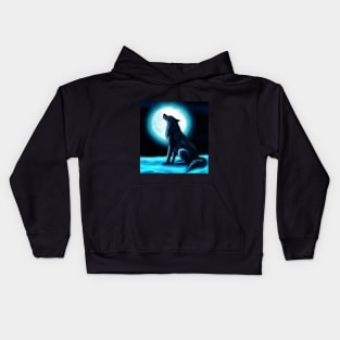 Wolf moon Kids Hoodie